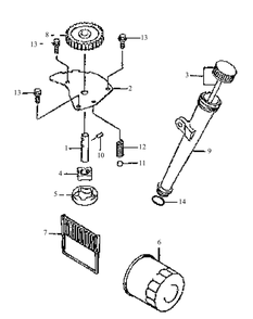 Fh500v-As02 Lubrication System Diagram and Parts List for GF1748 55AE234M150-WAM Cub Cadet Lawn Mower